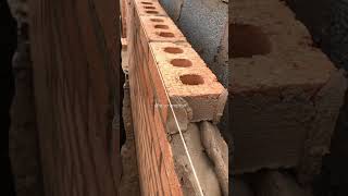 Laying bricks to string line #bricklaying #youtube #youtubeshorts #youtubeislife #youtuber