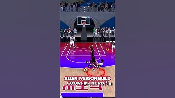 Allen Iverson Build COOKS in the Rec in NBA 2K25! 👀🏀🎮 #shorts #nba #nba2k