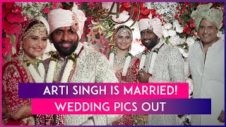 Arti Singh Gets Married To Dipak Chauhan; Govinda Attends Niece’s Wedding, Ends Feud With Krushna