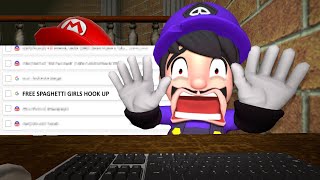 SMG3 reacts to Mario's BROWSER HISTORY