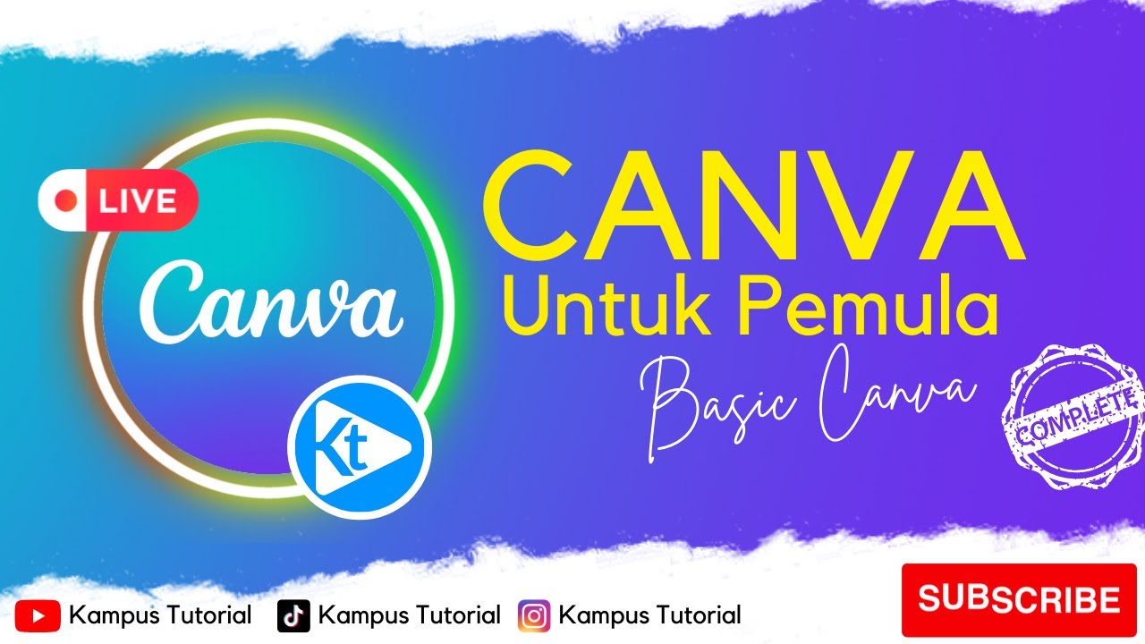 Tutorial lengkap materi canva basic youtube