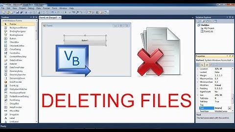 How To Delete files Using Visual Basic (vb) in Visual Studio
