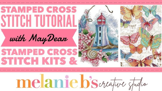 Maydear Stamped Embroidery Kit for Beginners With Pattern, Cross Stitch Kit,  Color Threads and Embroidery Scissors Starry Sky 