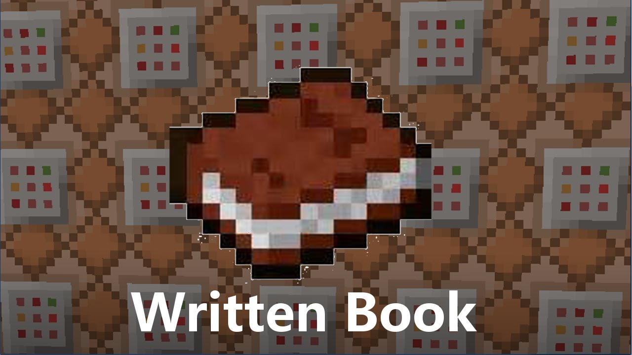 1.8 /give Written Books Minecraft Tutorial YouTube