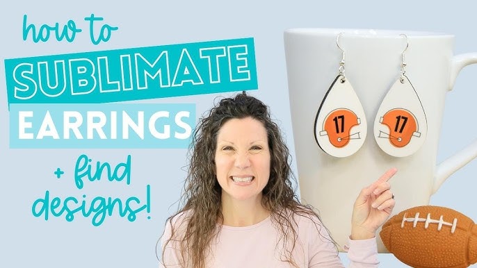 Open Teardrop Sublimation Earrings – Crafters Palace