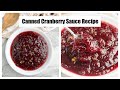 Canned cranberry sauce recipe