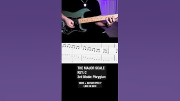 C Major Scale Guitar - 3rd Mode: Phrygian With Tabs 🎸 #shorts
