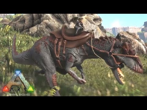 10 Ark Rag S4 ジュラ紀最強の肉食恐竜 厳選アロサウルスをテイム カワウソ Pc版公式pve Ark Survival Evolved Youtube