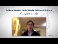 College marshal in the eberly college of science 2020  cuyler luck