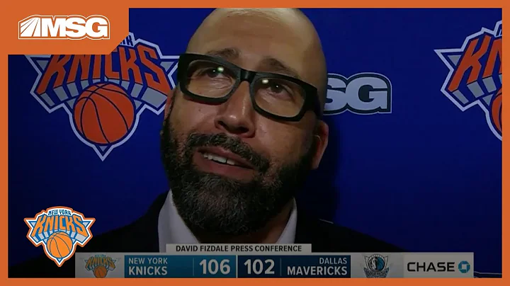 David Fizdale: This Was Frank Ntilikina's Best Gam...