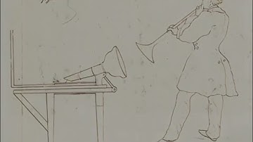 Original and restoration of the phonautogram The Timbre of the Cornet with twinkle little star verse