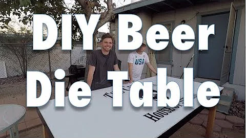 DIY Beer Die Table