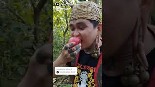 Di Kalimantan Ada Buah Apel Kok #apel #dayak #kalimantan