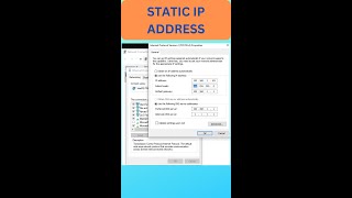 Set IP address manually in Windows PC | Static IP Address #shorts