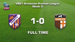 Urartu - Shirak 1:0, Vbet Armenian Premier League 2020/21, Week 03