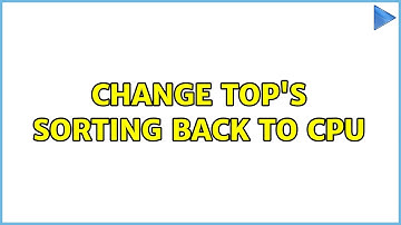 Unix & Linux: Change top