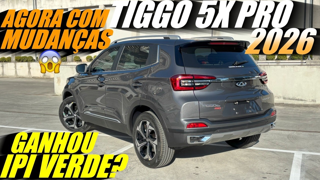 NOVO CAOA CHERY TIGGO 5X PRO 2026 MUDOU! Melhor Custo-Benefício até 134 mil