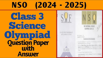 Class 3 Science Olympiad Question Paper 2024-2025 | SOF NSO Olympiad Exam for Class 3 | Mummy Mentor