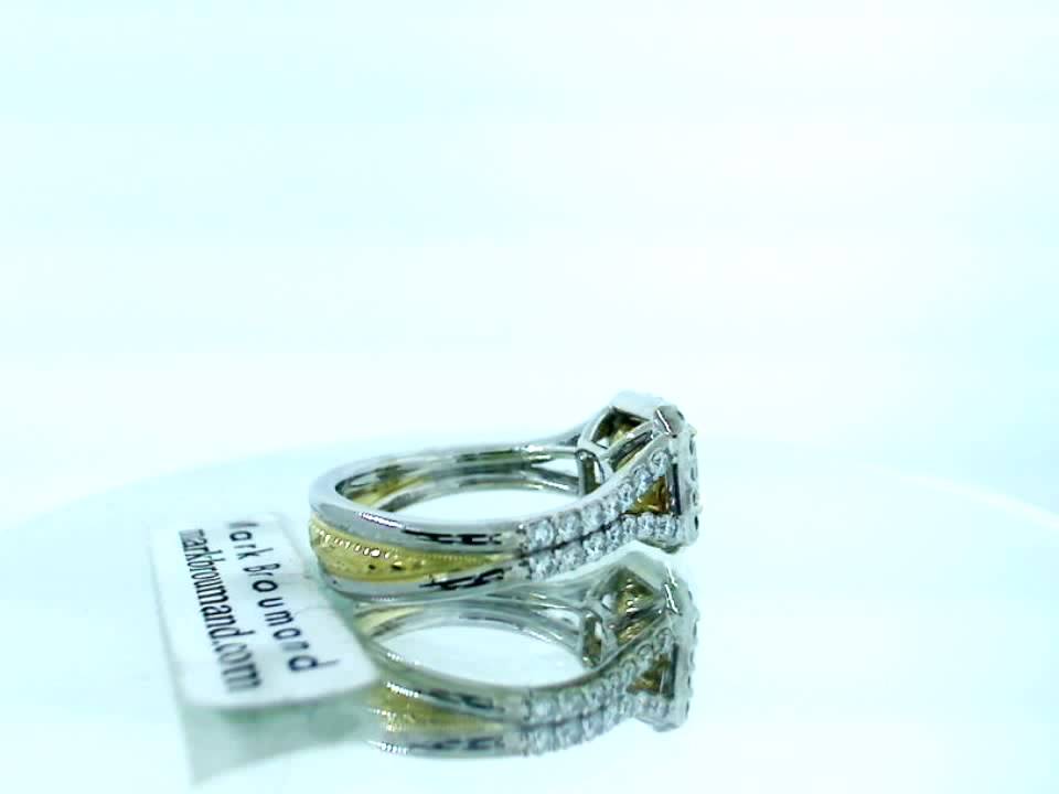 Mark Broumand-2.45ct Fancy Yellow Cushion Cut Diamond Engagement  Ring-www.markbroumand.com