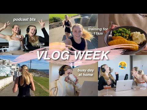 VLOG WEEK: 11k run training, podcast recording + a busy day at home! @EllaVictoria