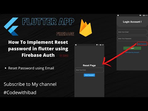Flutter Firebase Forgot or Reset Password || Flutter Firebase Reset Password