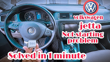 volkswagen jetta car not start !Easy solution.