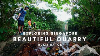 [4k] Exploring Singapore beautiful quarry (Bukit Batok Nature Park) 🎋 🍀