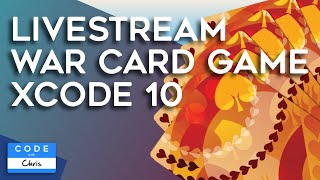 How To Make an iOS App: War Card Game App in Xcode 10 [Live Streamed] screenshot 4