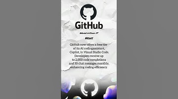 GitHub Copilot now free in VS Code! Get 2,000 code completions and 50 chats/month. #GitHub#AI#shorts