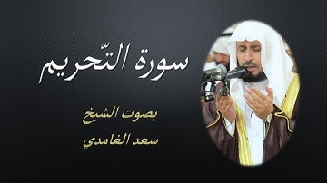 66  Sourat El Tahrim  Saad EL Ghamidi  سورة التّحريم سعد الغامدي