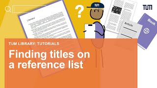 Finding titles on a reference list