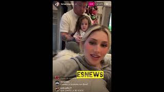 Canelo & wife live on IG EsNews boxing