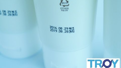 T7 Legend marking for Massage Gel - Pharmaceutical Company (Korea), Troy CIJ marking System