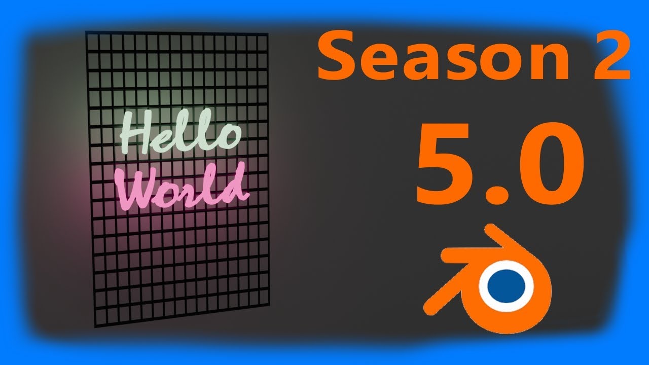 (S:2)(#17) Blender Tutorial: Make a Neon sign. Cycles 5.0