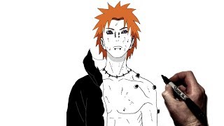 How To Draw Pain(Beat Up) | Step By Step | Naruto