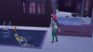 Yeji of ITZY Skinny Dipping in Hot Tub, Swimming and Exercising in ITZY's Pink House in Sims 4!