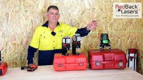 RedBack Lasers 3D Line Laser Range Comparison Video (short version)