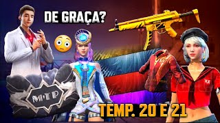 NOVO GELO DE GRAÇA? PERSONAGEM SKYLER, CAMISA MESTRE TEMPORADA 20 E 21, CS RANK, MP5 DE VOLTA - FF