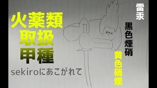 【隻狼に憧れる】火薬類取扱【雷汞・黒色煙硝・黄色硝煙】