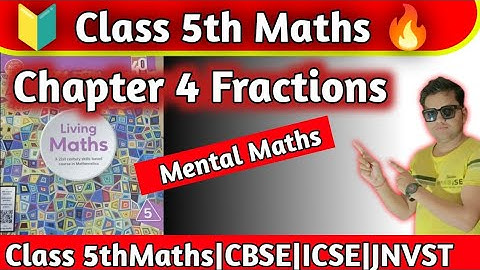 Class 5 Maths Chapter  4 Fractions | Mental Maths|Class 5th Maths Ratna Sagar|hpsgurugram|Naresh Sir