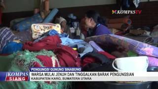 Pengungsi Sinabung Mulai Kembali ke Desa