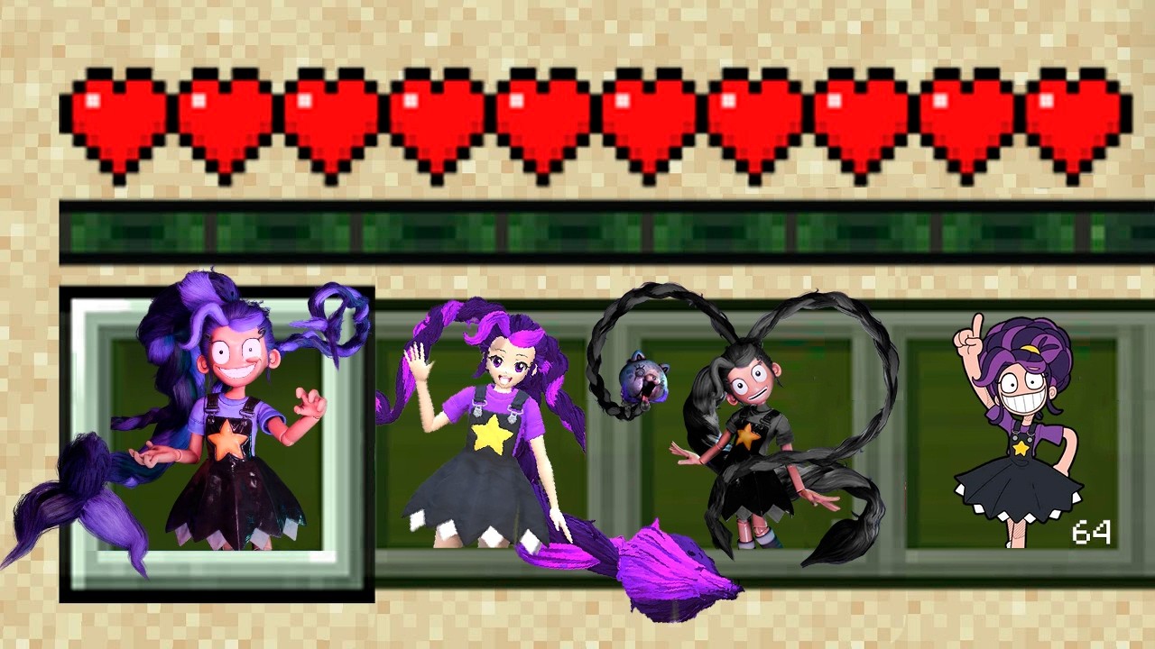 Lily Evolution All Versions  - Poppy Playtime Chapter 5 - Minecraft PE Addon Mod