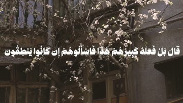 ياسر الدوسري سورة الأنبياء أيه 59-69