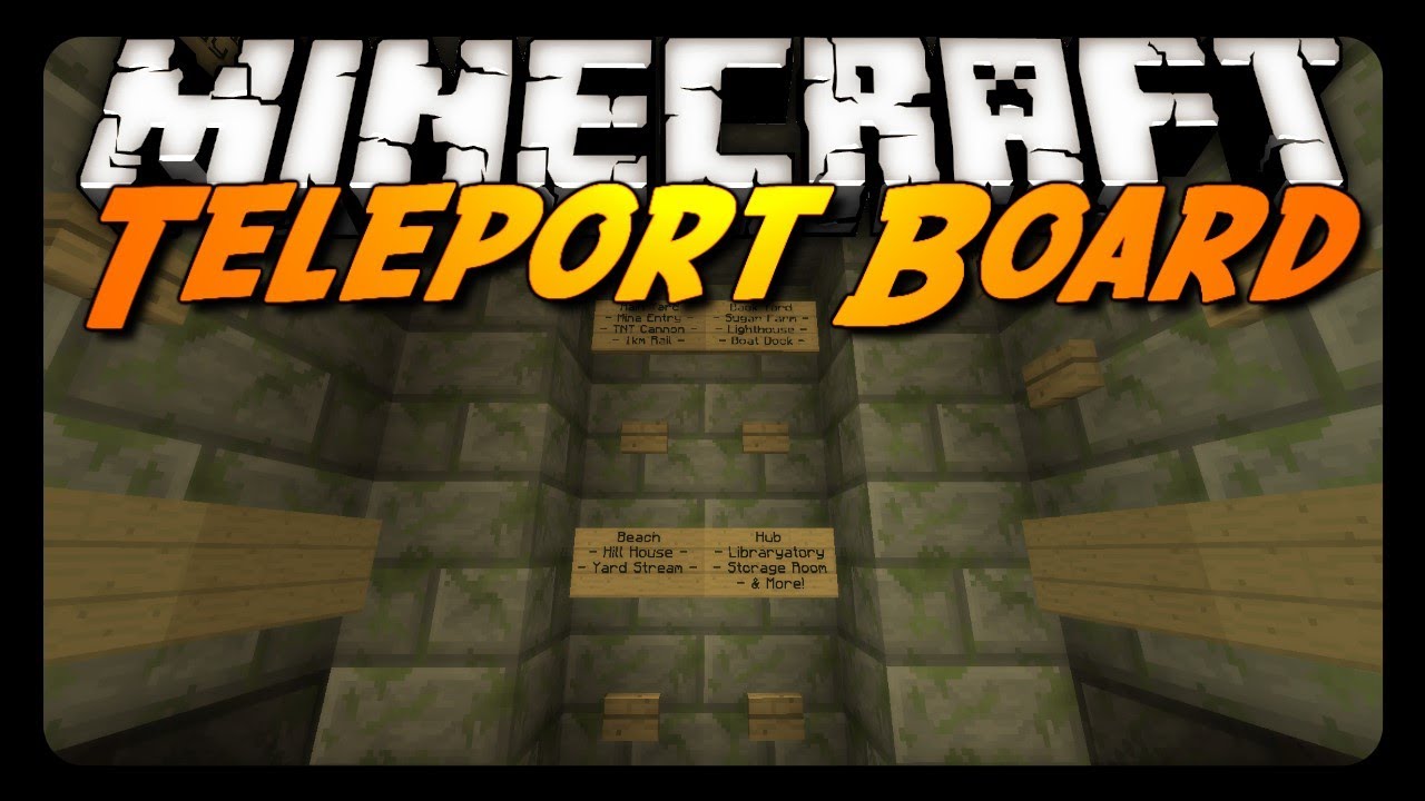 Minecraft: Teleport Board, Live Streams & Mod Packs (Peaceful Map