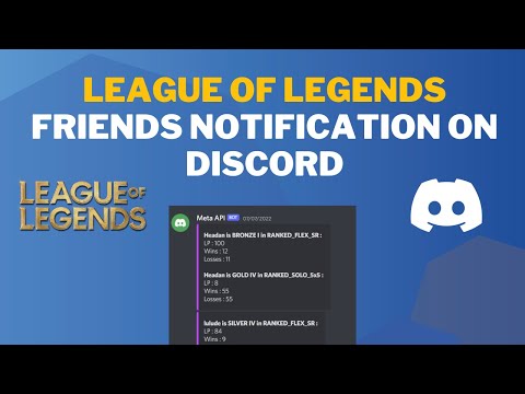Notify your friends of your League of Legends ranking on a Discord Channel at the frequency you want