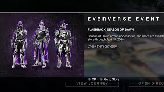 Evervserse Event Season of Dawn Flashback Armor Set inspired by Saint-14 Destiny 2 Lightfall