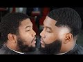 🔥TRANSFORMATION🔥 HE PAID $100 FOR THIS BIRTHDAY HAIRCUT/ FADED BEARD/ BARBER TUTORIAL