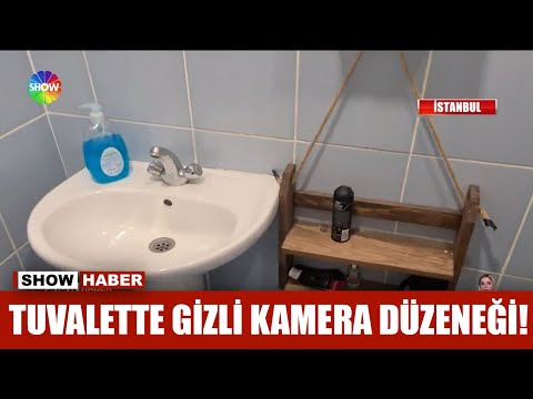 Tuvalette gizli kamera düzeneği!