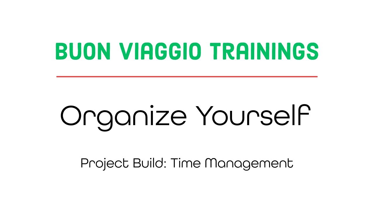 ⏳Organize Yourself Project Build Time Management 🥇Caitlin Cordani!