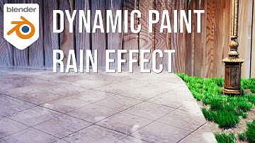 Dynamic Paint Rain Effect in Blender Tutorial
